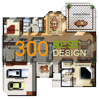 300 3D-дизайн дома