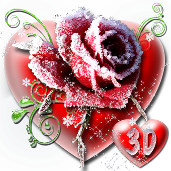 3D Ледяная роза