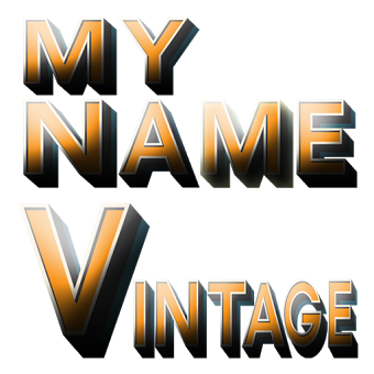 3D My Name Vintage Wallpaper