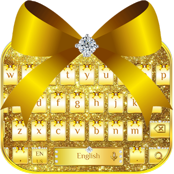 Алмазный Золотой лук клавиатура тема