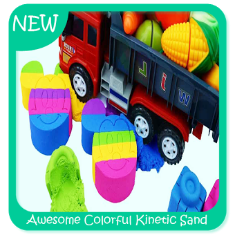 Awesome Colorful Kinetic Sand