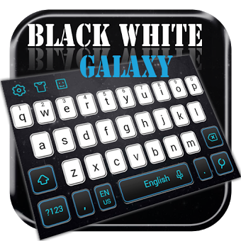 Black and White Galaxy Keyboard