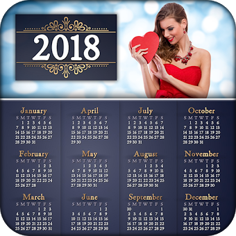 Calendar Photo Frame 2018