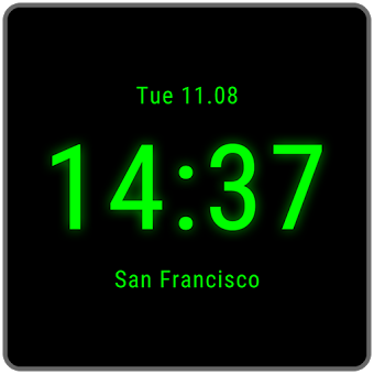Clock on Homescreen Live Wallpaper