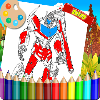 Coloring Amazing Robot's Sketch