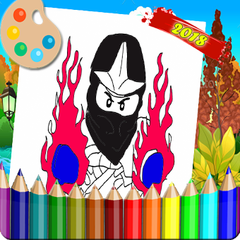 Coloring Art Ninja's Style