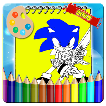 Coloring Book For Sonic Blue