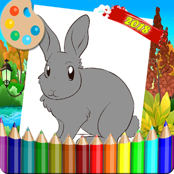 Coloring For Rabbits Family 2018