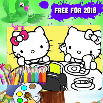 Coloring Hello Kitty For Fun