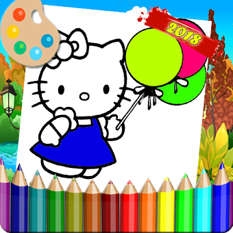 Coloring Pages Funny Hello Kity