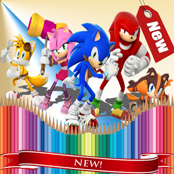 Coloring Sonic Book