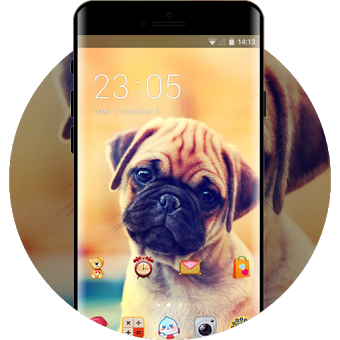 Cute Puppy Dog Live Wallpaper kawaii new icon pack