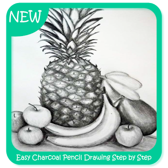 Easy Charcoal Pencil Drawing Step by Step