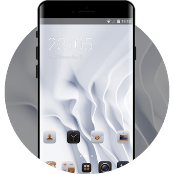 EMUI White Luxury Theme for Huawei