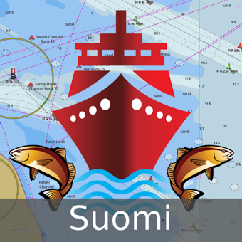 Finland:Marine Navigation Charts&Lake Fishing Maps