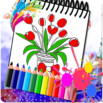 Flowers Tulip Coloring Pages