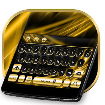 Gold and Black Luxury Keyboard