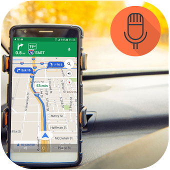 Голосовая навигация GPS, Дисковод с картами и траф