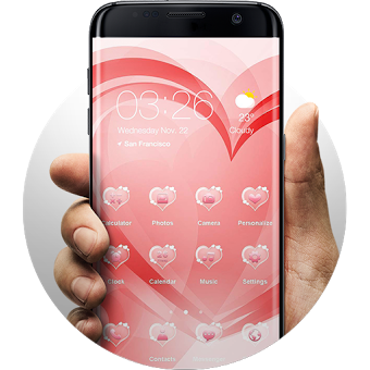 Hearts of Love Launcher Theme