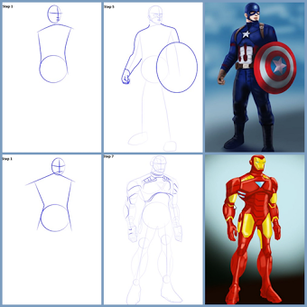 Как рисовать Super Hero