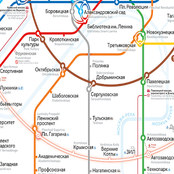 Карта метро Москвы 2017