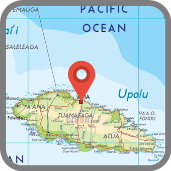 Карта Самоа