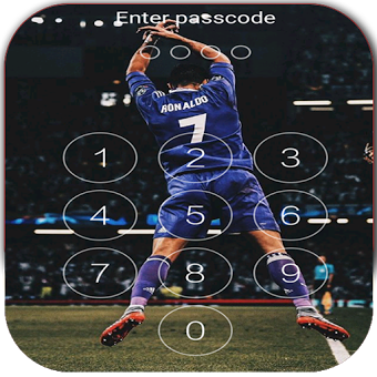 Keypad Lock Screen for Cristiano Ronaldo 2018