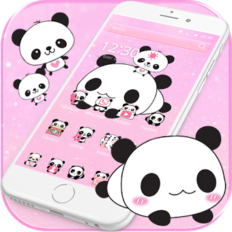 милый панда тема Cute Panda