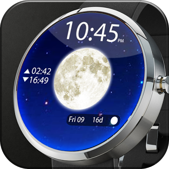 Moon Phase Lunar Watch Face