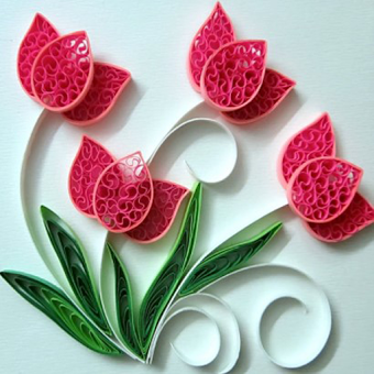 Paper Quilling Design Step by Step