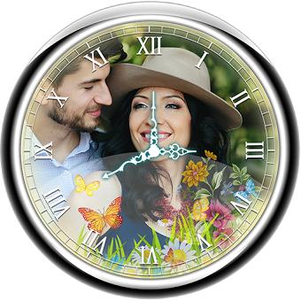 Photo Clock Live Wallpaper