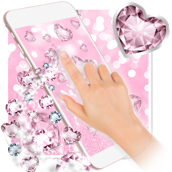 Pink Glitter Diamond Wallpaper