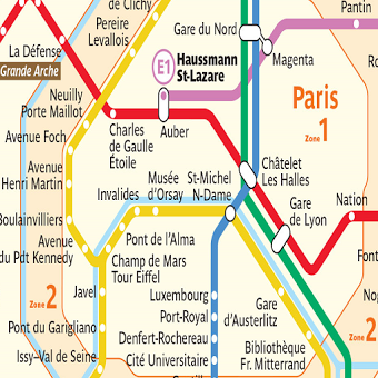 Plan Metro PARIS