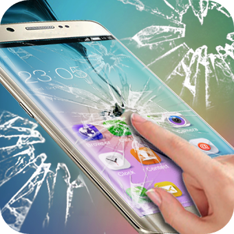 Real Cracked Screen Prank theme for Samsung S6