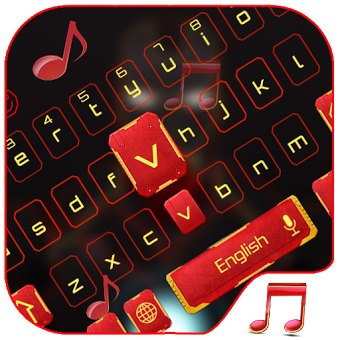 Red Robot Music keyboard Theme