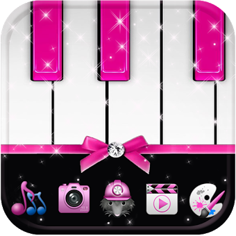 Розовый Пианино Тема piano