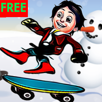 SHIVAA SKATE BOARDING IN SNOW : FREE