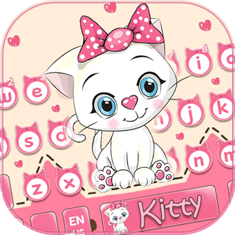Симпатичная Китти Клавиатура Тема Cute Kitty