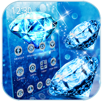 синий бриллиант тема обои Blue Diamond